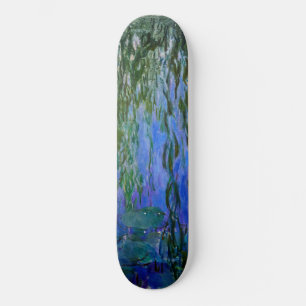 Claude Monet - Water Lilies met sluipende wilg Skateboard