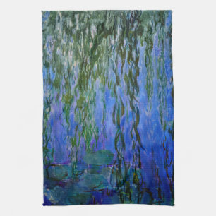 Claude Monet - Water Lilies met sluipende wilg Theedoek