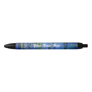 Claude Monet - Water Lilies met sluipende wilg Zwarte Inkt Pen