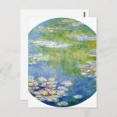 Claude Monet Water-Lilies Nymph?as 1908 Technique Briefkaart (Voorkant / Achterkant)