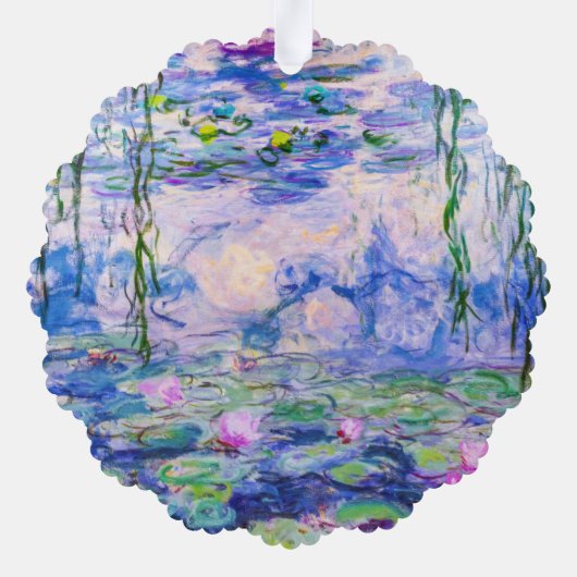 Claude Monet - Water Lilies / Nympheas 1919 Ornament Kaart (Achterkant)