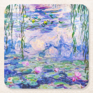 Claude Monet - Water Lilies / Nympheas 1919 Vierkante Kartonnen Onderzetter