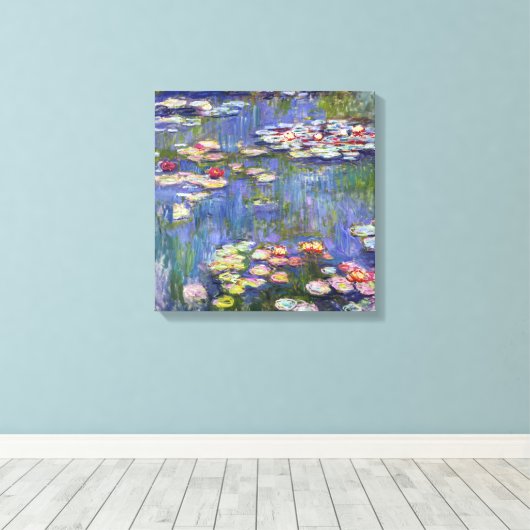 Claude Monet - Water Lilies / Nympheas Canvas Afdruk (Insitu (Houten vloer))