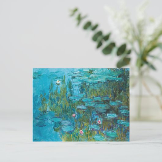 Claude Monet Water Lilies Nymphéas GalleryHD Briefkaart (Staand voorkant)