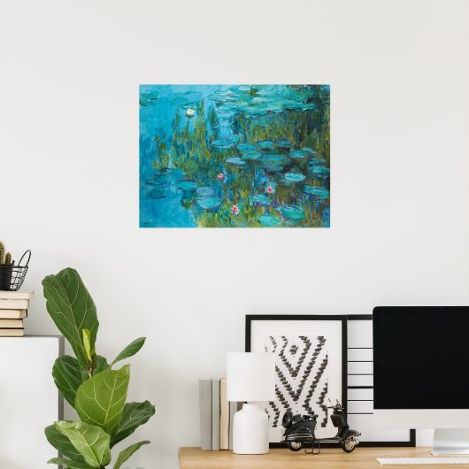Claude Monet Water Lilies Nymphéas GalleryHD Poster (Thuiskantoor)