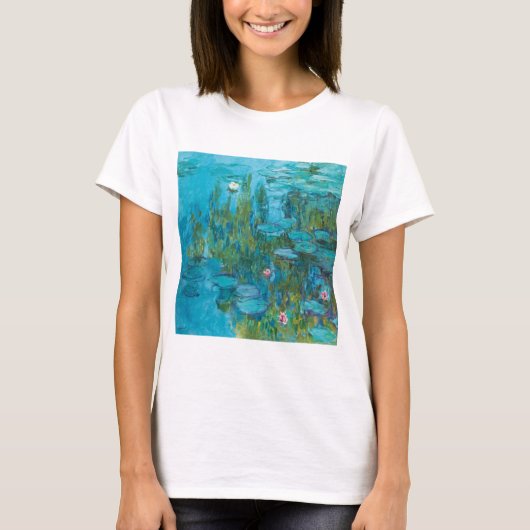 Claude Monet Water Lilies Nymphéas GalleryHD T-shirt (Voorkant)