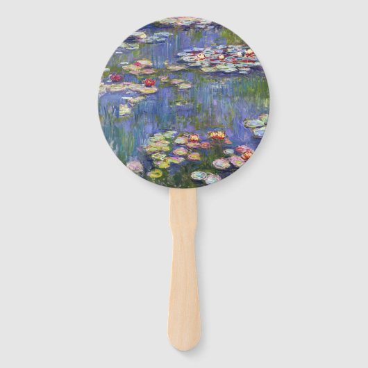 Claude Monet - Water Lilies / Nympheas Handwaaier (Voorkant)