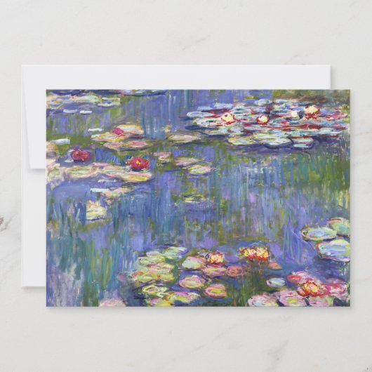 Claude Monet - Water Lilies / Nympheas Kaart (Voorkant)