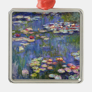 Claude Monet - Water Lilies / Nympheas Metalen Ornament