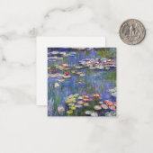 Claude Monet - Water Lilies / Nympheas Notitiekaartje (Voorkant / Achterkant in situ)