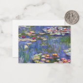 Claude Monet - Water Lilies / Nympheas Notitiekaartje (Voorkant / Achterkant in situ)