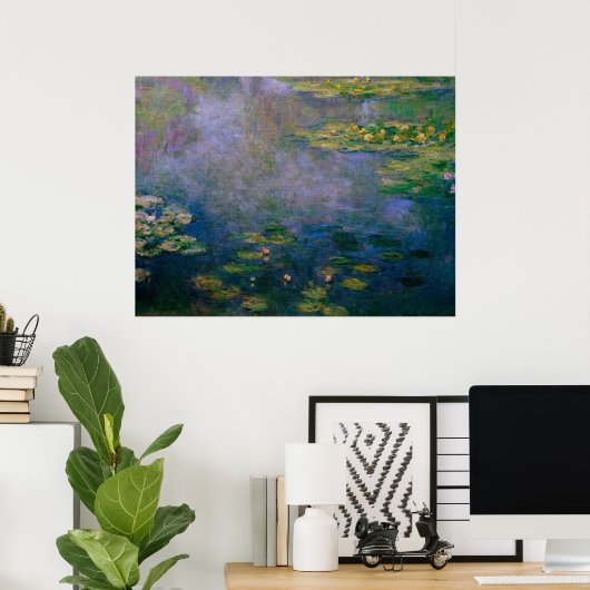 Claude Monet - Water Lilies Poster (Thuiskantoor)