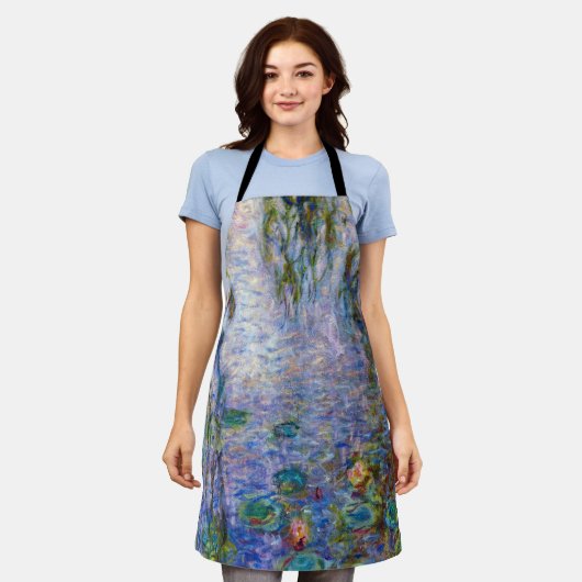 Claude Monet - Water Lilies Schort (Gedragen)