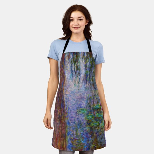 Claude Monet - Water Lilies Schort (Gedragen)