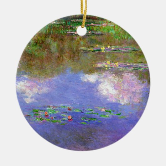 Claude Monet - Water-Lilies, The Clouds, Keramisch Ornament (Voorkant)