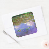 Claude Monet - Water-Lilies, The Clouds, Vierkante Sticker (Envelop)