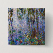 Claude Monet - Water Lilies Vierkante Button 5,1 Cm (Voorkant)