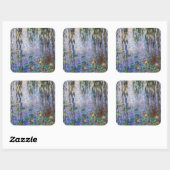 Claude Monet - Water Lilies Vierkante Sticker (Vel)