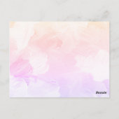 Claude Monet Water Lilies Wedding Invitat Briefkaart (Achterkant)