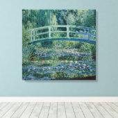Claude Monet Water-Liliy Pond – Japanese bridge Canvas Afdruk (Insitu (Houten vloer))
