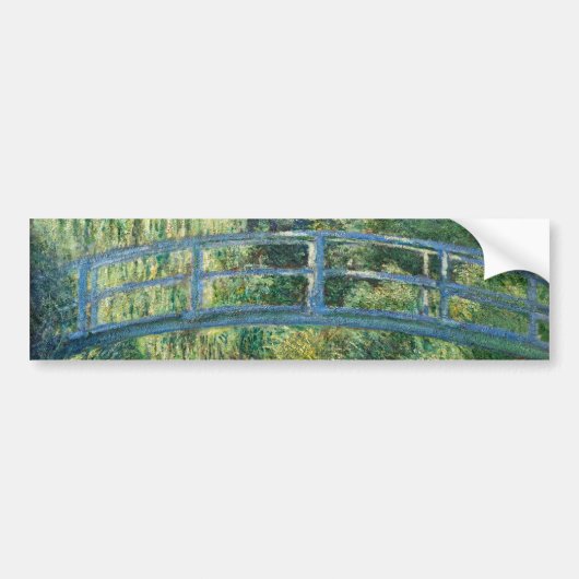 Claude Monet - Water Lily pond, Green Harmony Bumpersticker (Voorkant)