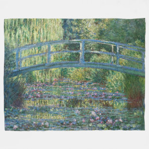 Claude Monet - Water Lily pond, Green Harmony Fleece Deken