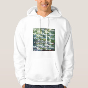 Claude Monet - Water Lily pond, Green Harmony Hoodie