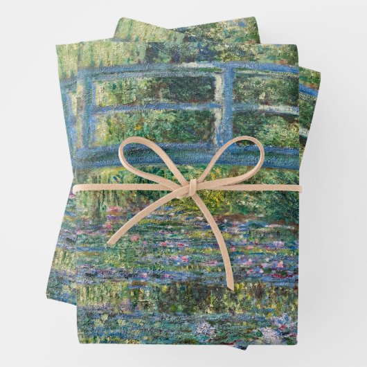 Claude Monet - Water Lily pond, Green Harmony Inpakpapier Vel (In situ)