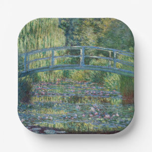 Claude Monet - Water Lily pond, Green Harmony Papieren Bordje