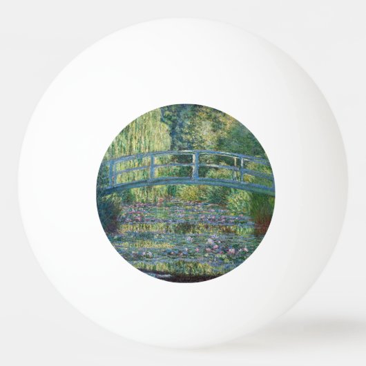 Claude Monet - Water Lily pond, Green Harmony Pingpongballen (Voorkant)