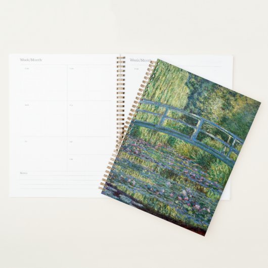 Claude Monet - Water Lily pond, Green Harmony Planner (Display)