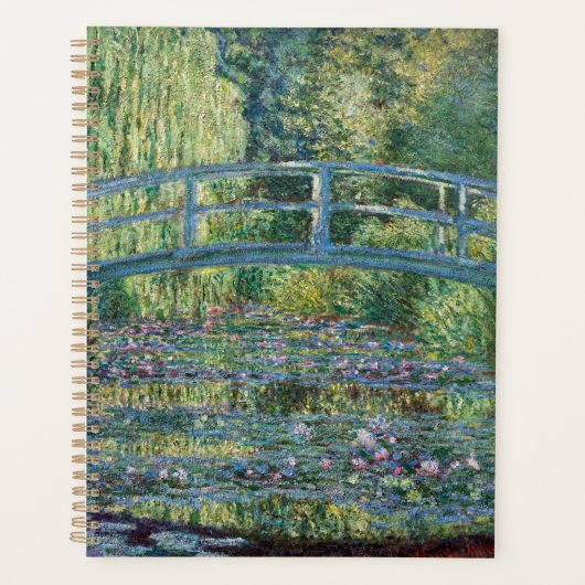 Claude Monet - Water Lily pond, Green Harmony Planner (Voorkant)