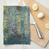 Claude Monet - Water Lily pond, Green Harmony Theedoek (Quarter Fold)