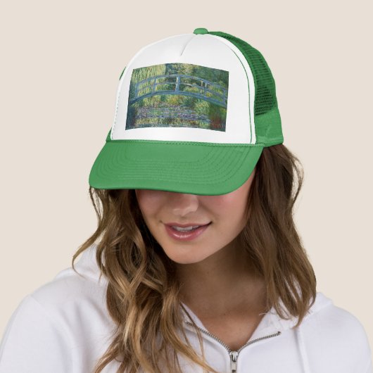 Claude Monet - Water Lily pond, Green Harmony Trucker Pet (In situ)