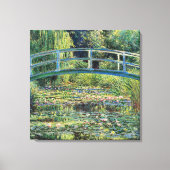 Claude Monet - Water Lily Pond & Japanse brug Canvas Afdruk (Voorkant)