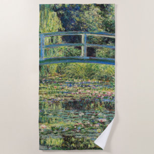 Claude Monet - Water Lily Pond & Japanse brug Strandlaken