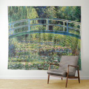 Claude Monet - Water Lily Pond & Japanse brug Wandkleed