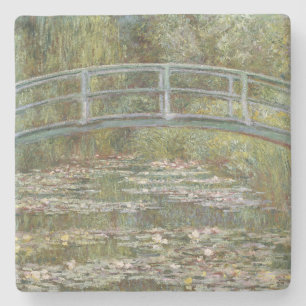 Claude Monet Water Lily Pond (Japanse voetbrug) Stenen Onderzetter