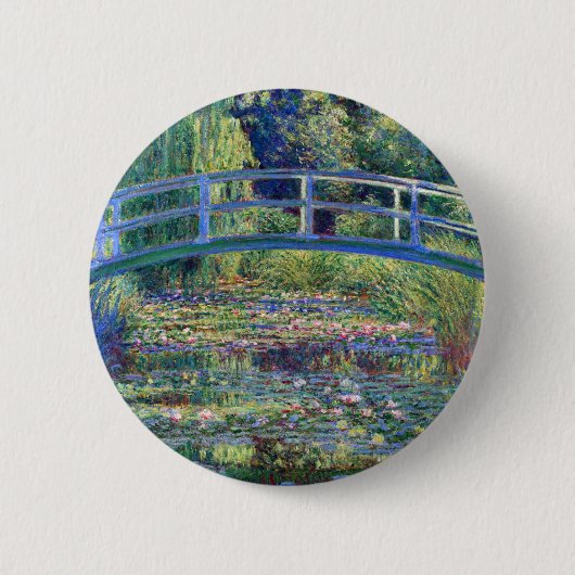 Claude Monet Water Lily Pond Ronde Button 5,7 Cm (Voorkant)