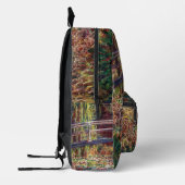 Claude Monet - Water Lily pond, Roze Harmony Bedrukte Rugzak (Links)