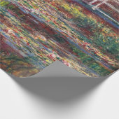 Claude Monet - Water Lily pond, Roze Harmony Cadeaupapier (Hoek)