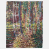 Claude Monet - Water Lily pond, Roze Harmony Fleece Deken (Voorkant)