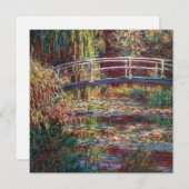 Claude Monet - Water Lily pond, Roze Harmony Kaart (Voorkant / Achterkant)