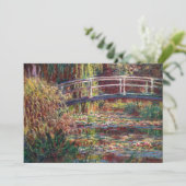 Claude Monet - Water Lily pond, Roze Harmony Kaart (Staand voorkant)