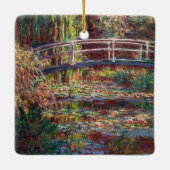 Claude Monet - Water Lily pond, Roze Harmony Keramisch Ornament (Achterkant)