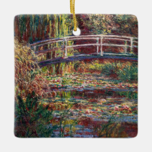 Claude Monet - Water Lily pond, Roze Harmony Keramisch Ornament