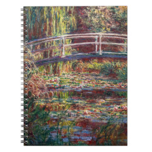 Claude Monet - Water Lily pond, Roze Harmony Notitieboek
