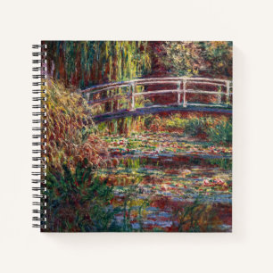 Claude Monet - Water Lily pond, Roze Harmony Notitieboek