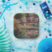 Claude Monet - Water Lily pond, Roze Harmony Papieren Bordje (Feest)