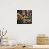 Claude Monet - Water Lily pond, Roze Harmony Poster (Keuken)
